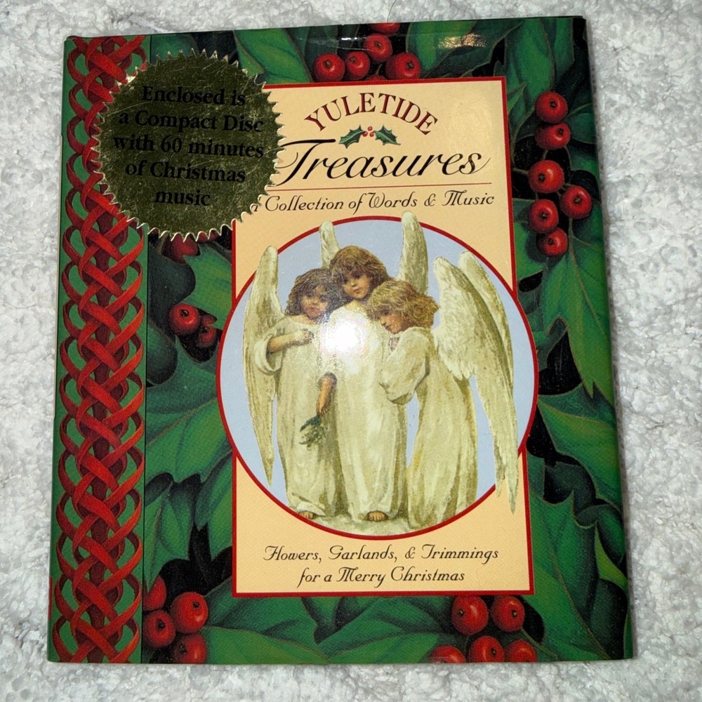 Yuletide Treasures Christmas Book and CD Set Holiday Music Stories Recipes 1988